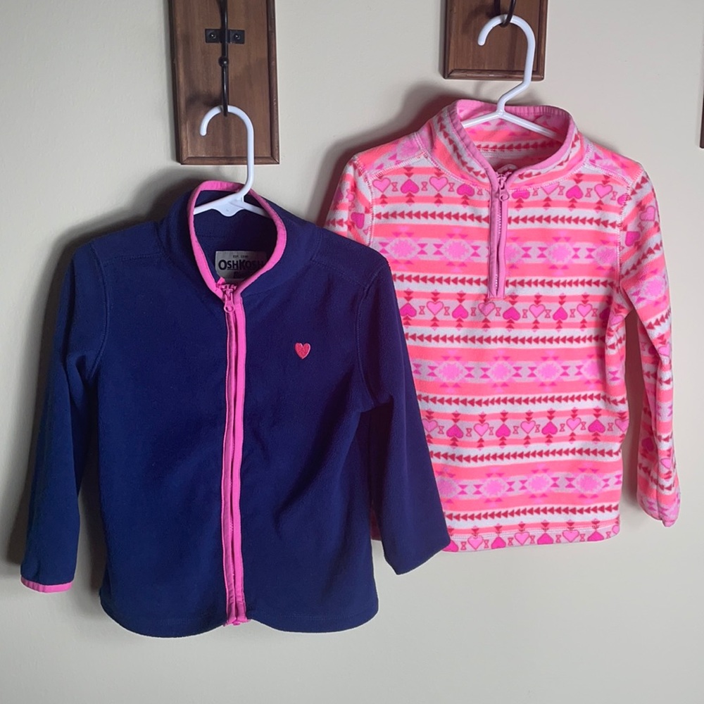 Osh Kosh B'Gosh Long Sleeve Fleece Top Bundle